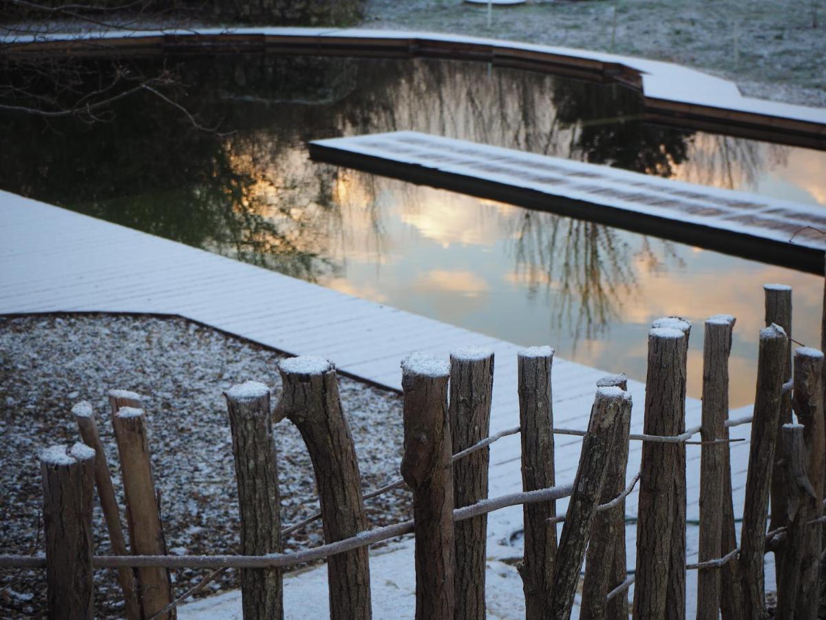 Maison Terre Les Cabanes De Fallot - Sauna Bain-Froid Piscine Naturelle L'isle-Bouzon Zewnętrze zdjęcie