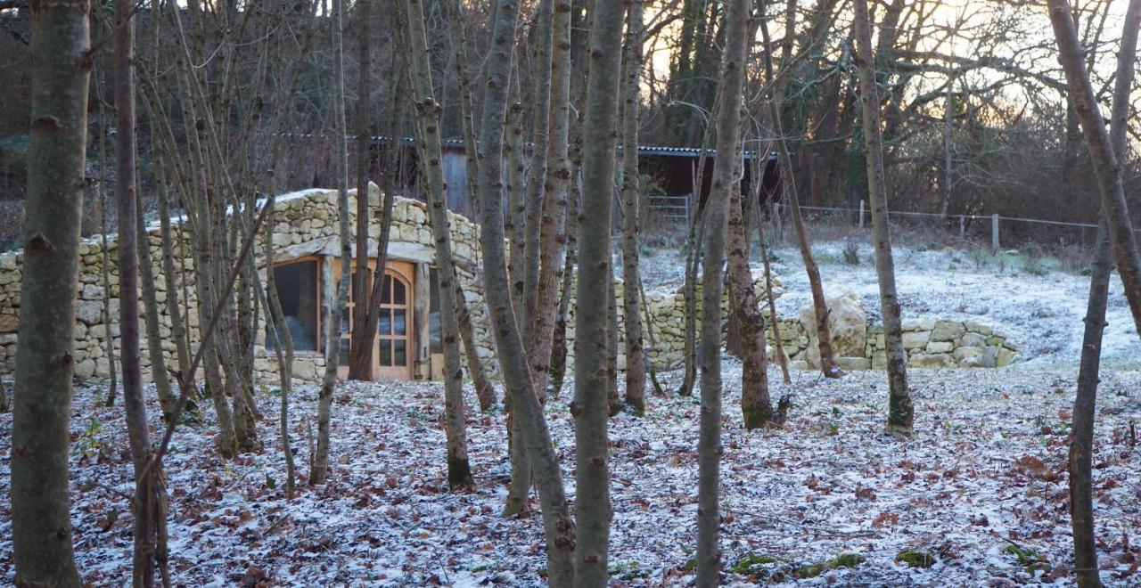 Maison Terre Les Cabanes De Fallot - Sauna Bain-Froid Piscine Naturelle L'isle-Bouzon Zewnętrze zdjęcie