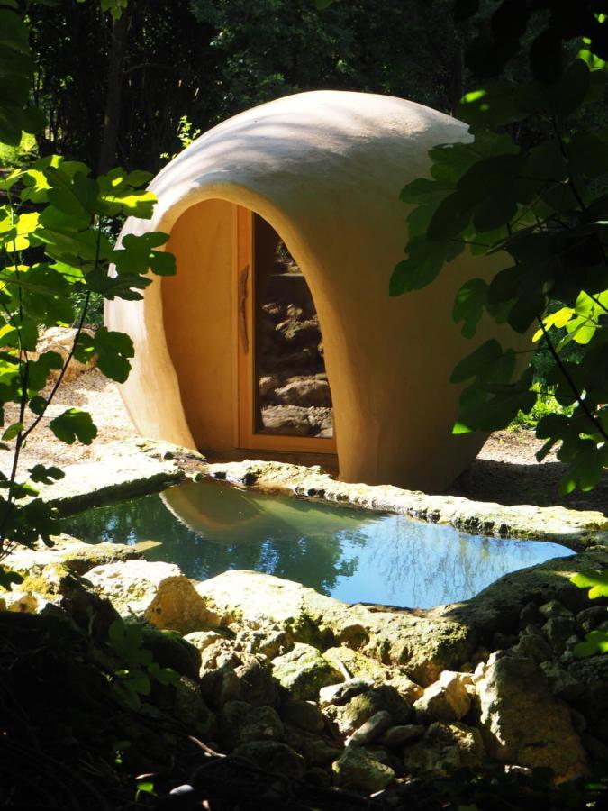 Maison Terre Les Cabanes De Fallot - Sauna Bain-Froid Piscine Naturelle L'isle-Bouzon Zewnętrze zdjęcie